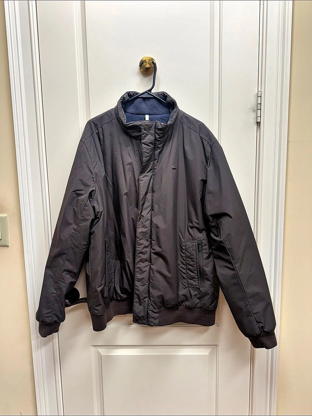 Lacoste Men's Brown Bomber Jacket Size 60 like XXL